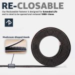 Scotch Clear Self-Mating Reclosable Fastener 250, 1” x 10’ Ft with Scissors for DIY, Pedal Boards, Home, Office, Frames - Image 6